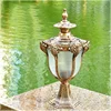 Modern Post light Led Aluminium Outdoor Europe creative design warterproof lamps decor park courtyard garden lights 1