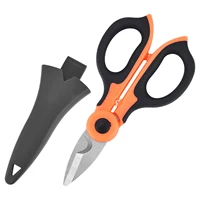 High Carbon Steel Scissors Household Shears Tools Electrician Scissors Wire Stripper Hand Tool Electrician Scissors Stripping 2
