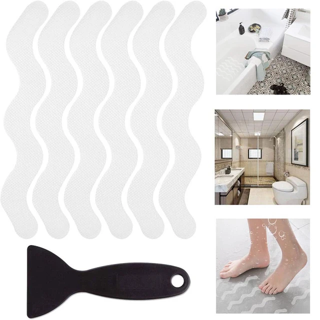 12pcs Anti Slip Sticker Shell Shaped Anti-slip Strips Self-Adhesive Shower  Stickers Safety Tape PEVA Non Slip Bathtub Bathroom - AliExpress