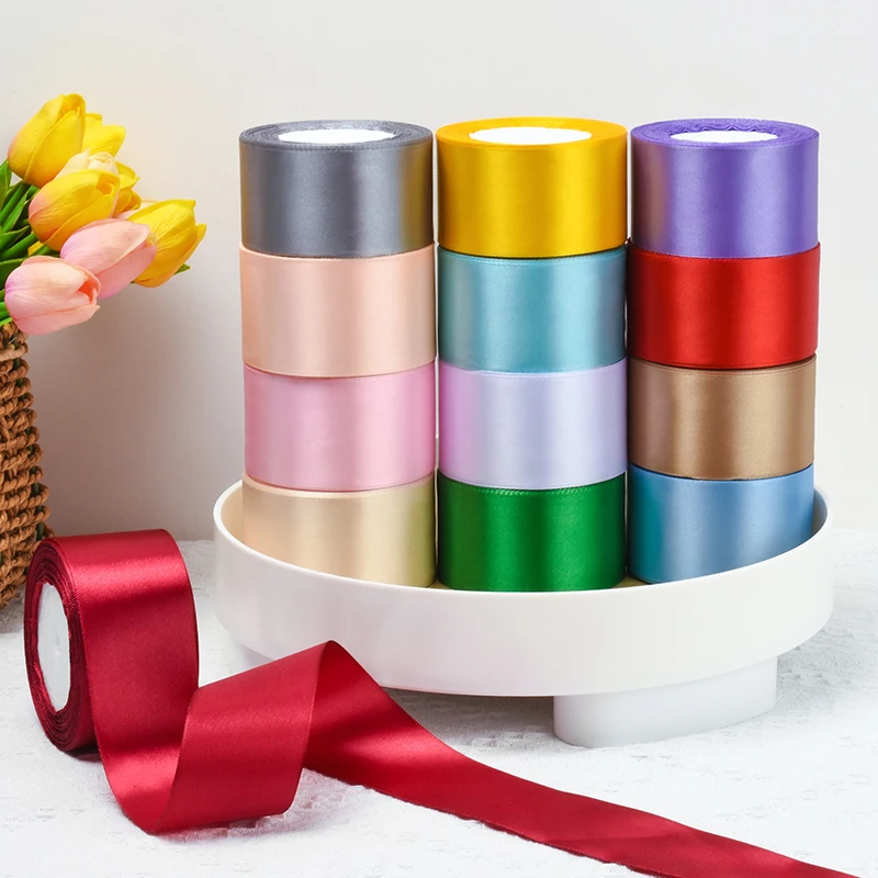 Satin Ribbons 22 Meters/Roll 15-50mm Christmas Halloween Party Gift Wrapping