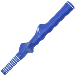 Premium Durable Rubber Golf Swing Trainer Grip - Right-Handed (Blue)
