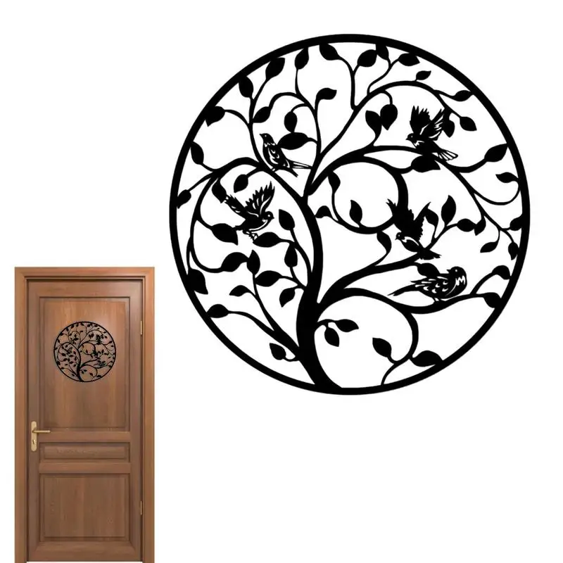 

Tree-of-Life Metal Wall Art Tree-of-Life Black Metal Wall Art Family Tree Metal Wall Hanging Bedroom Living Room Decor Outdoor