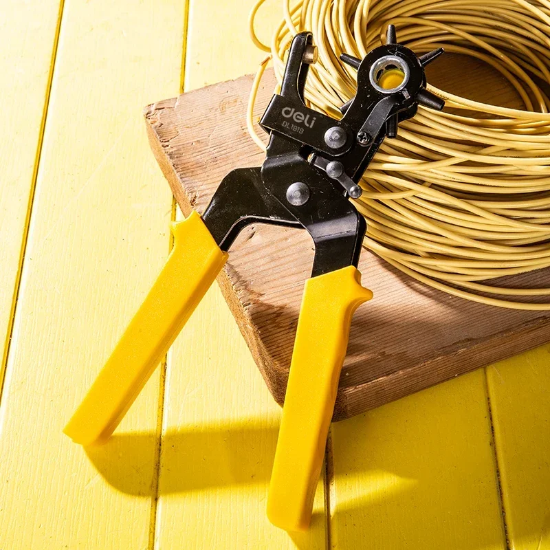 델리 홀 펀치 플라이어, DIY 도구, 시계 밴드 스트랩, 가정용 펀칭 가죽 벨트, 새로운 디자인 아일렛 펀처