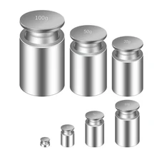 1/5Pcs 그램 정확한 교정 세트 크롬 도금 규모 가중치 홈 주방 도구 세트 1g 2g 5g 10g 20g 50g 100g