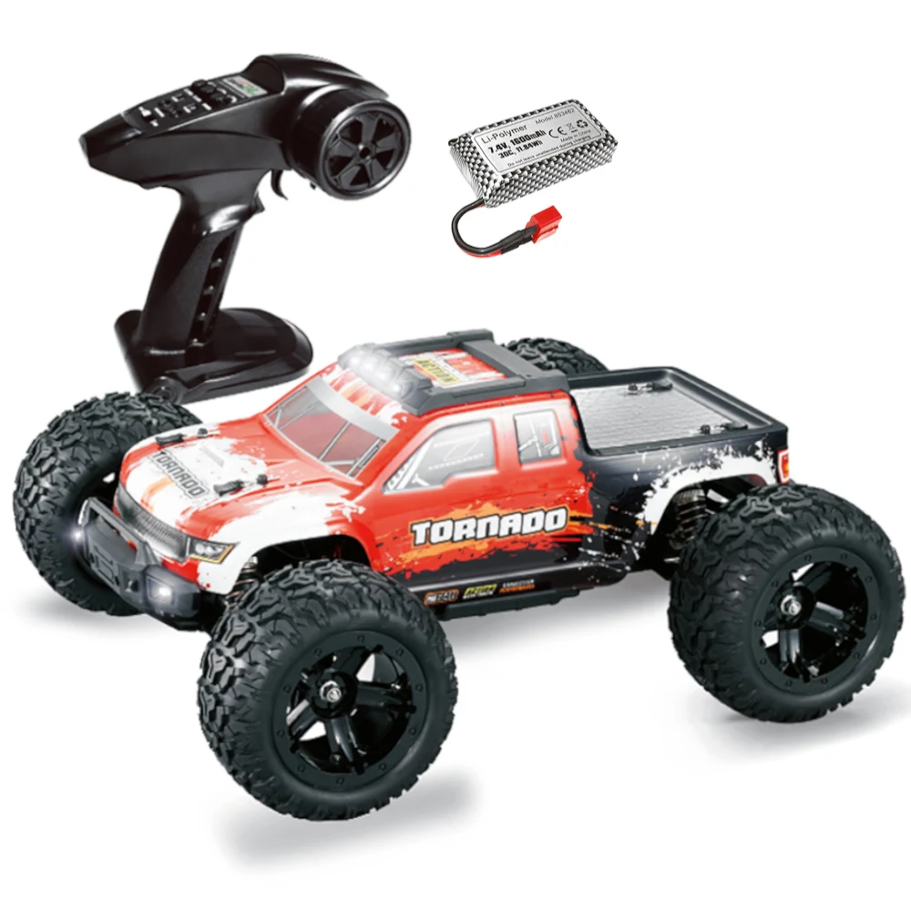 Flyhal HBX FC610 RTR Two Battery 1/10 2.4G 4WD 46km/h RC Car Vehicles LED Lights Brushed Big Truck Model Toys Kids Child Gifts 2