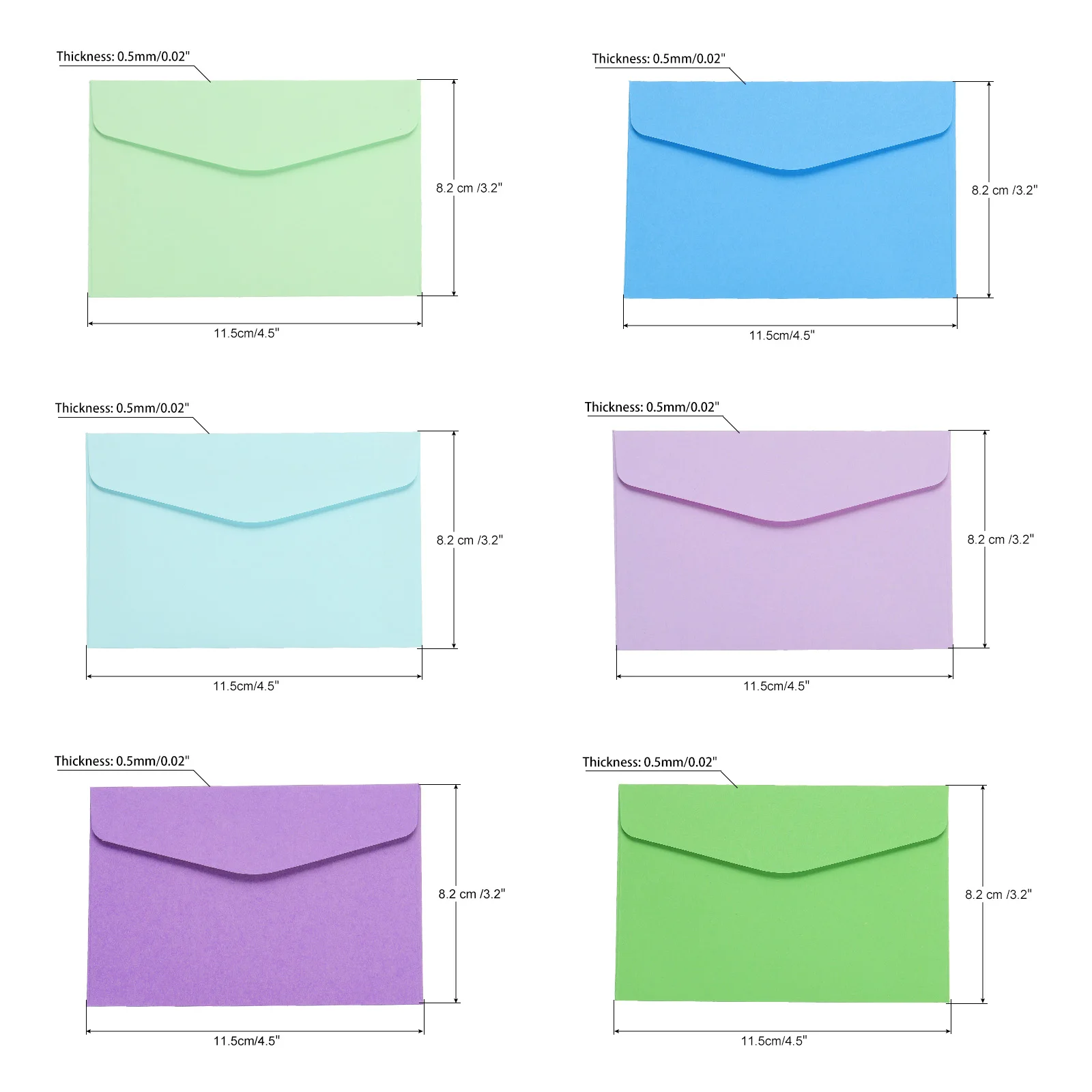 Mini Color Envelopes 3