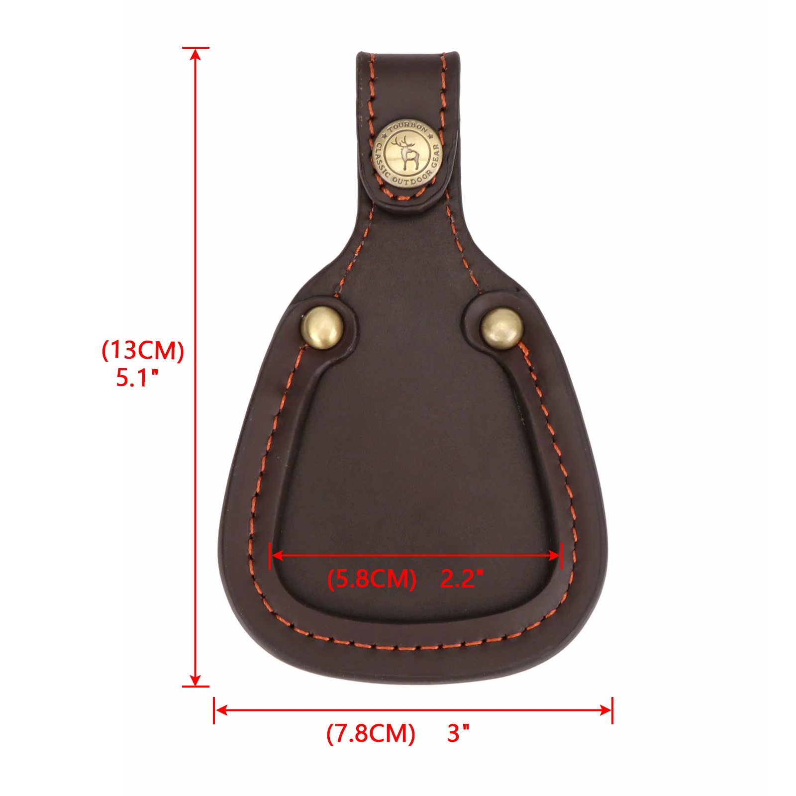 Tourbon Shotgun Barrel Rest Skeet Trap Shooting Brown Leather Toe