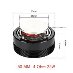 AIYIMA Audio Portable Resonance Bass Speaker (BK 50MM 4Ohm 25W)