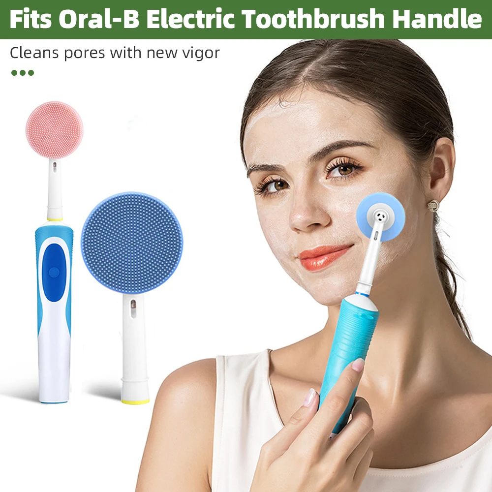 Electric Face Brush Electric Toothbrush Replacement Brush Heads Silicone Cleansing Massager Brush Head Clean Face Skin Care Tool