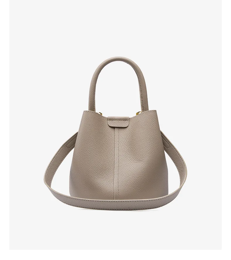 

Top layer cowhide bag 2022 New style bag Women's bag Crossbody bag 2023 High grade leather handbag Water bucket