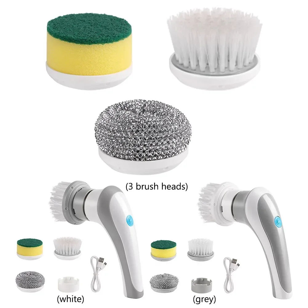 Description Picture 4 of itemElectric cleaning brush Kitchen Home Cleaning Brush Brush Heads Accessories