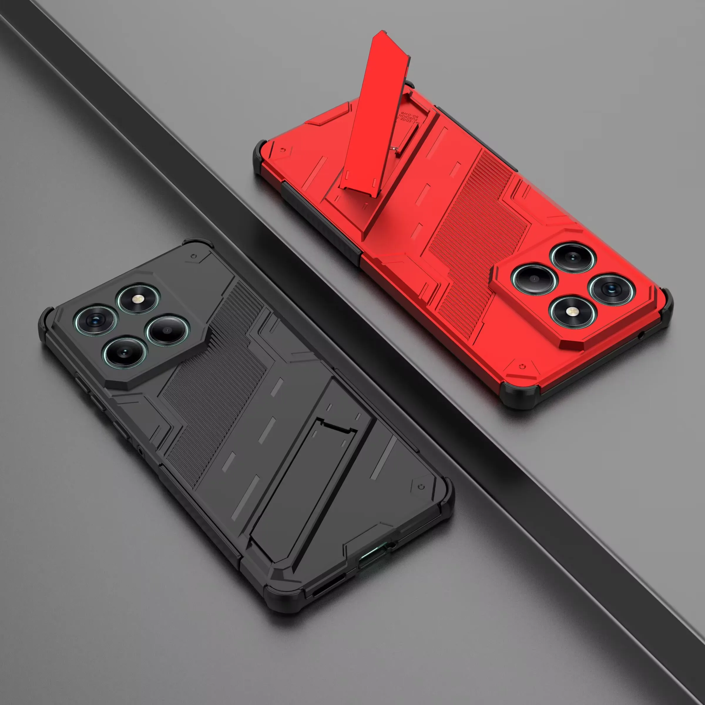 Senior Heavy Duty Armor Phone Case with Kickstand and Shockproof Hard Back Cover