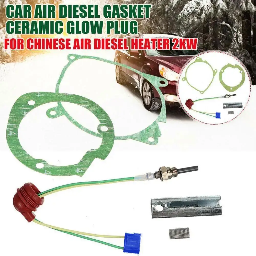 5Pcs Air Diesel Heater 12V/24V Ceramic Glow Plug Burner Blower Guarnizione Filtro Per Webasto Eberspacher 3-8Kw Car Truck Van Boat