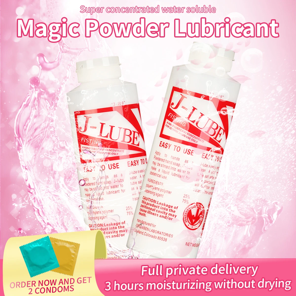 Fisting Jlube Concentrated Lubricating Powder Cream Anal Gel Oil Personal Lube Grease Gay
