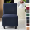 1 Pc Solid Color Fat Person Sofa Chair Protective Cover Without  Armrests Single Sofa Cover Coffee Shop All Inclusive Fat Stool 1
