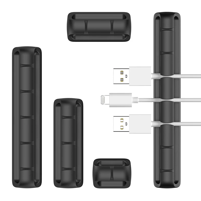 Cable Organizer Silicone Cable Management Winder Desktop Tidy Management Clip Holder Mouse Keyboard Headphone Wire Organizer cable organizer,cable management bracket