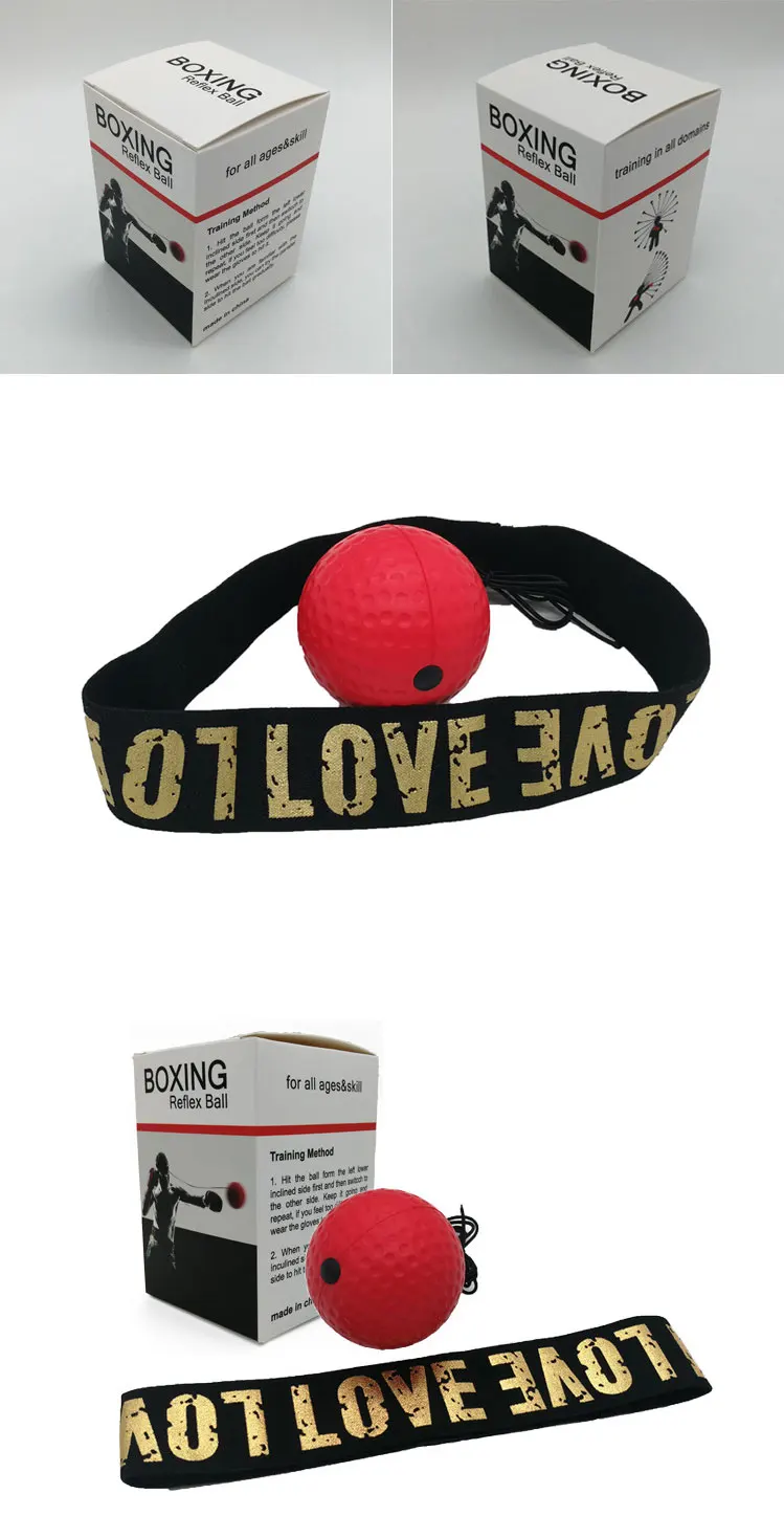 Description Picture 2 of itemHead-Mounted Boxing Speed Ball Tyson Ball Kids Adult Boxing Agility Trainer With A Bouncy Boxing Reaction Ball