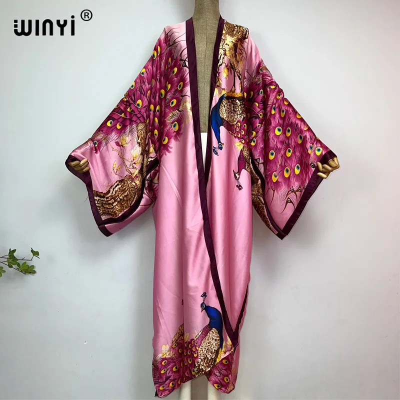 PRETTODAY Kimono D'été En Mousseline De Soie Pour