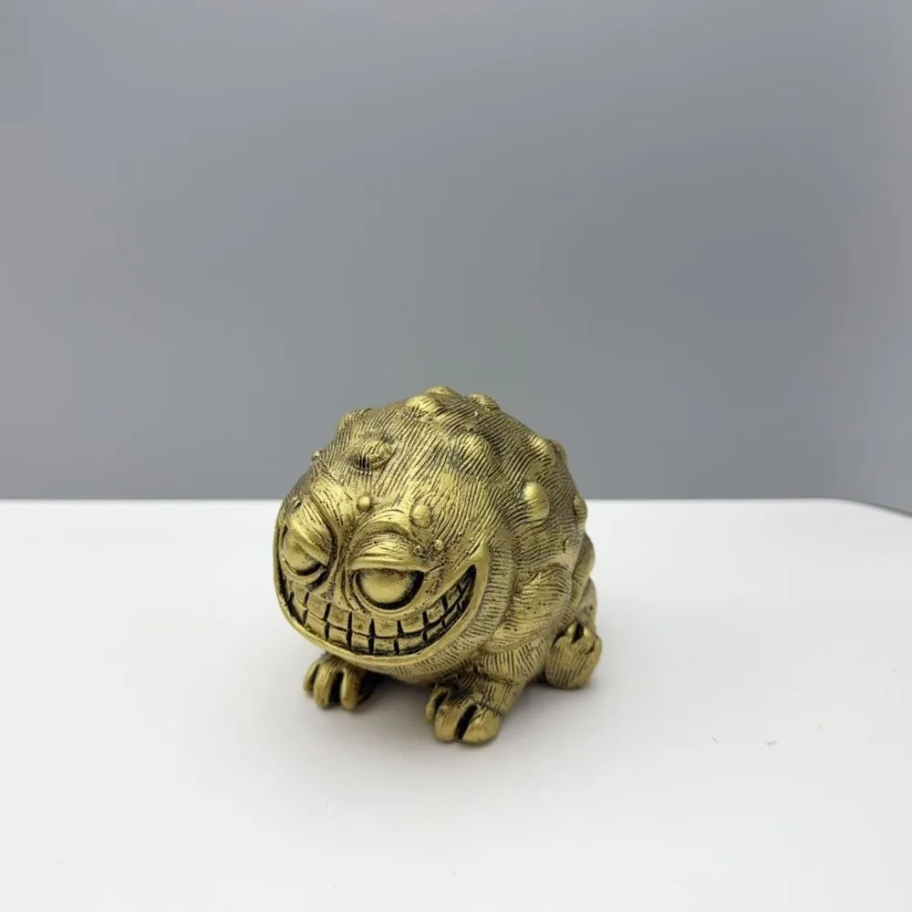 Funny Small Toad Figurine Resin Crafts Handmade African Rain Frog Statue Realistic Animal Sculpture Home Office Garden Decor