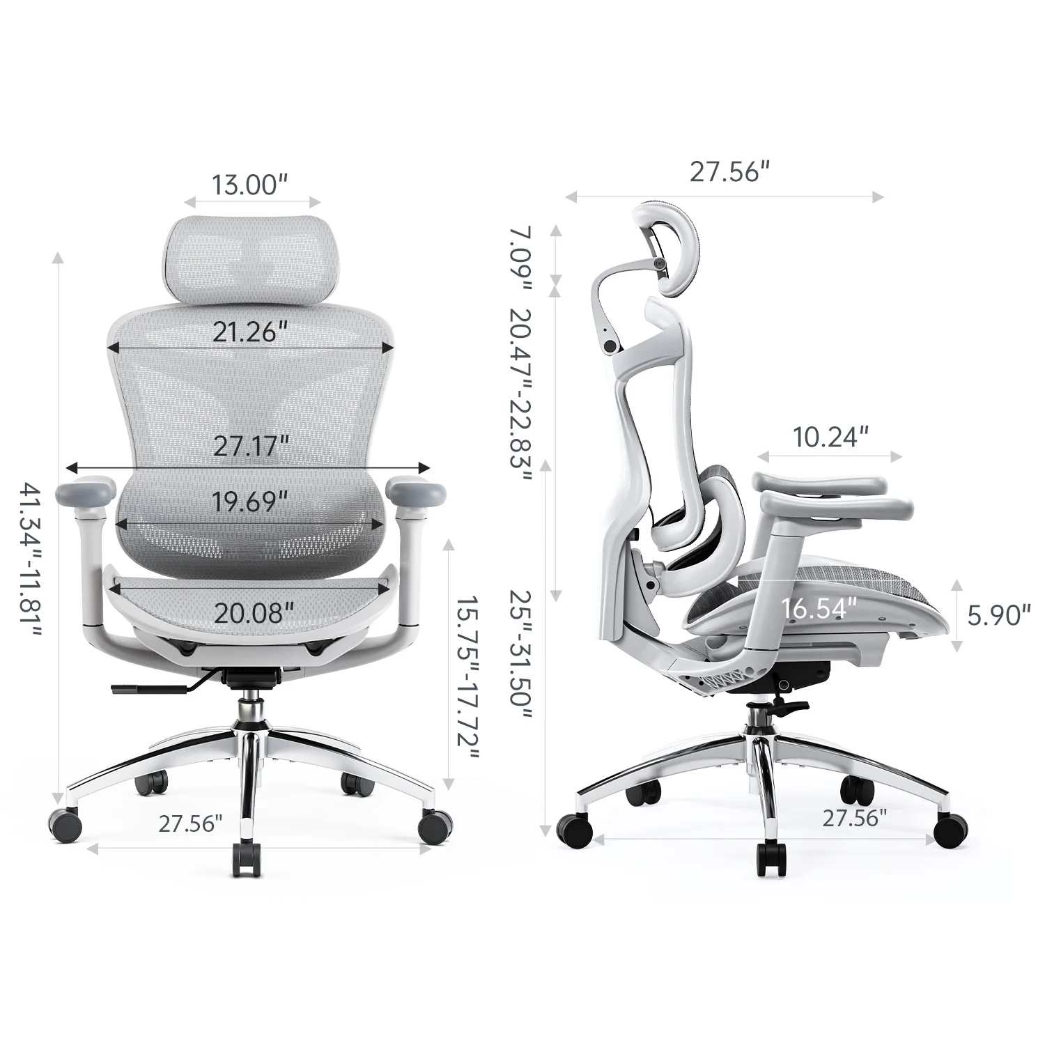 SIHOO Doro C300 Ergonomic Office Chair Soft 3D Armrests Dynamic Lumbar Support Home Office Chair Swivel Computer Desk Chair 6