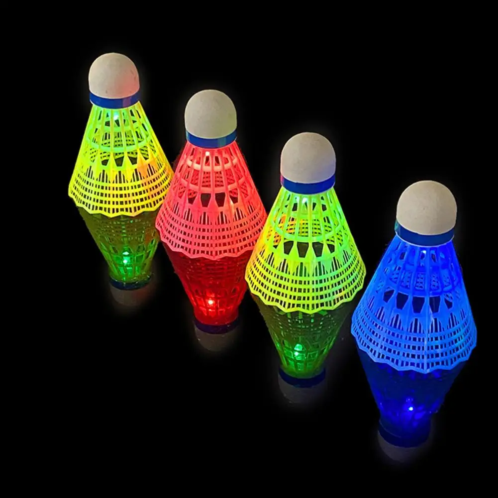 Fun Night-time Badminton Led Shuttlecocks Colorful Led Badminton Shuttlecocks Set of 6 Foamed for Indoor/outdoor for Children