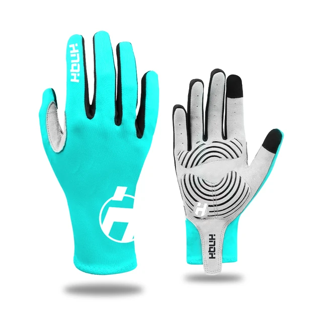 Cycling Gloves Touch Screen Anti-sweat Fitness Gel Sports Cycling Gloves Ciclismo Guantes Gym Spring Gloves Mtb Accesorios full  blue