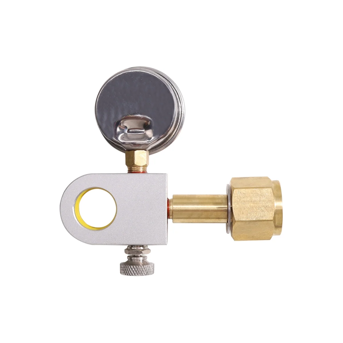 CO2 Refill Adapter with Pressure Gauge Soda Refill Quick Adapter Compatible with DUO Terra Art Soda Machines