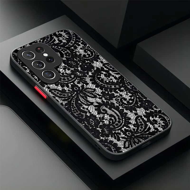 Elegant Vintage Lace Floral Phone Case Cover