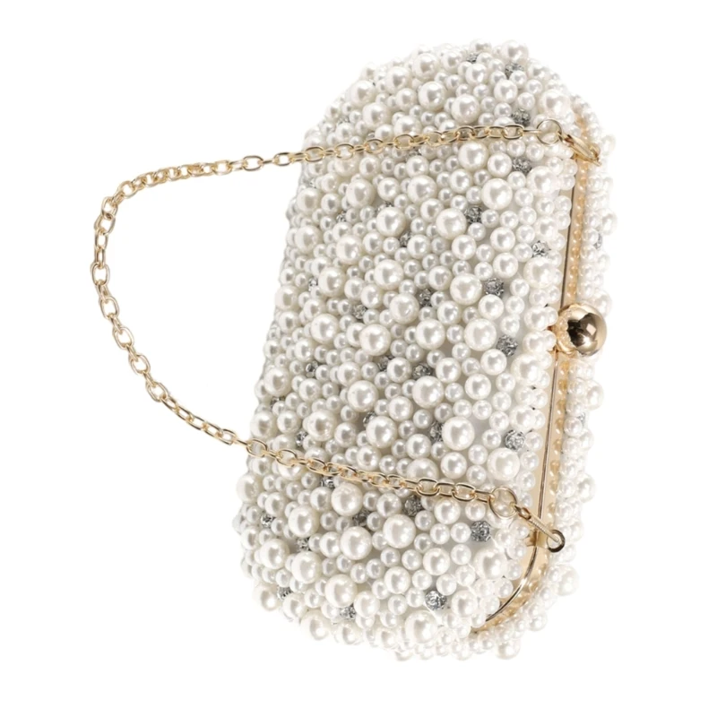 2024 New 2023 Shoulder Bag for Girl Women Formal Pearl Evening Bag Cocktail Prom Handbag