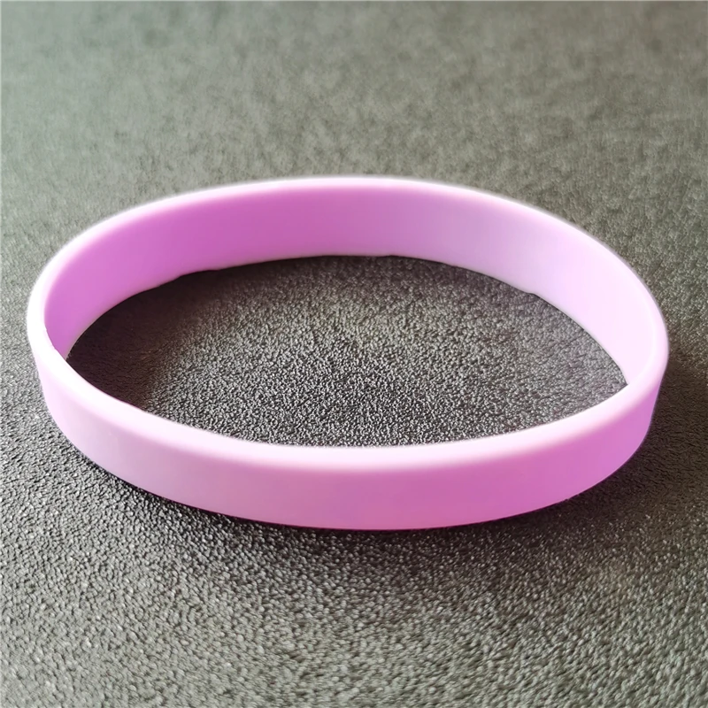 Wholesale Silicone Rubber Wristband Flexible Wrist Band Cuff Bracelet  Sports Casual Bangle For Women