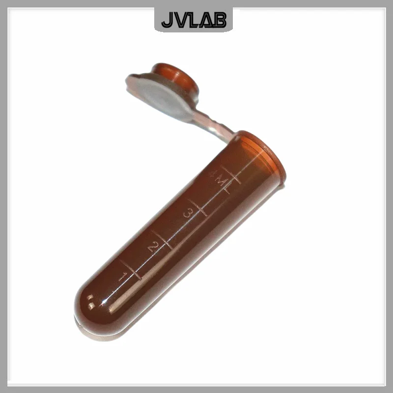 Centrifuge Tube With Cover 5 ml Brown EP Laboratory Centrifugal Tube Bottom Round Color Plastic With Scale 300 / PK