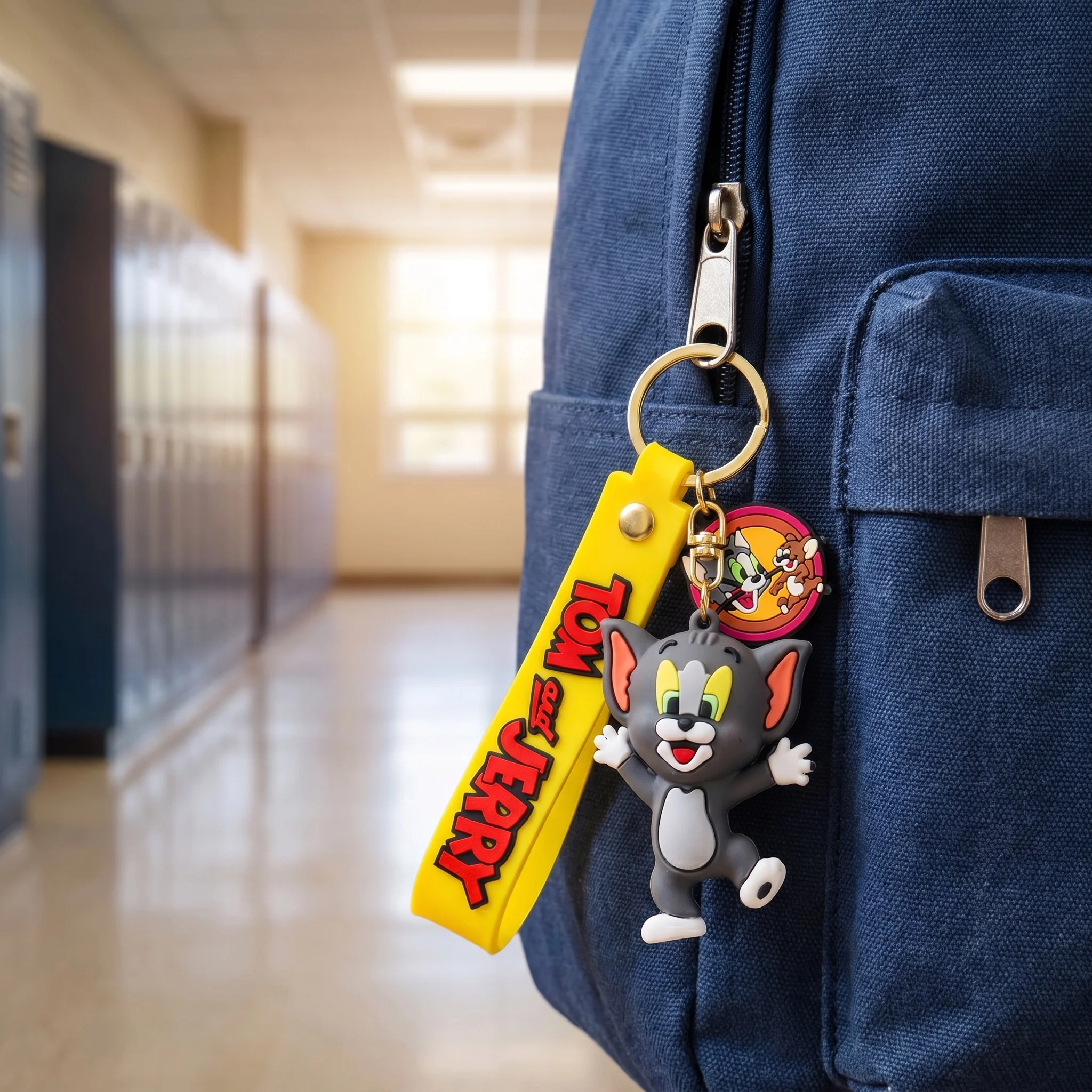 Charming Cartoon Tom and Jerry Keychain - Cute Doll Ornament and Gift
