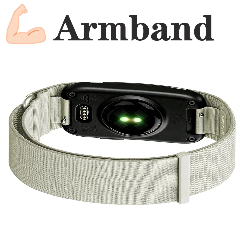 Nylon Woven Adjustable Fitness Tracker Bicep Strap - Breathable Arm Wristband Replacement