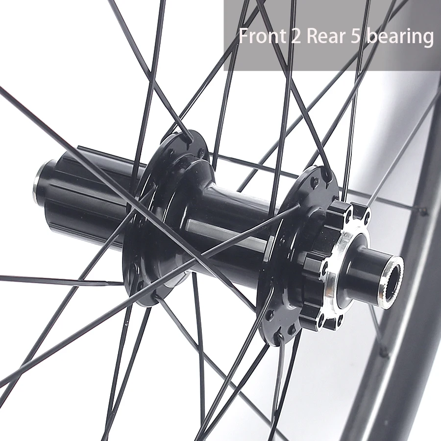 ROCKBAO Road 700C Carbon Wheels 50mm Quality Carbon Rim Bicycle Accessories  2/4Bearing Racing Wheelset