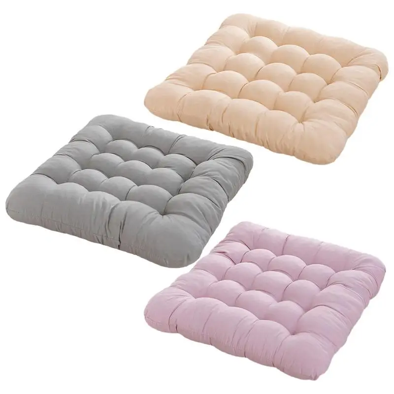 

Non Slip Chair Cushions Solid Color Throw Pillow Dining Room Chair Pads Memory Foam Sit Bone Relief festive gift Seat Cushion