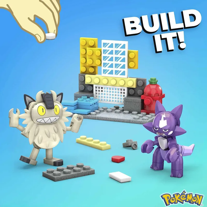 MEGA Construx Pokemon building block Machop Zigzagoon Toxel Meowth