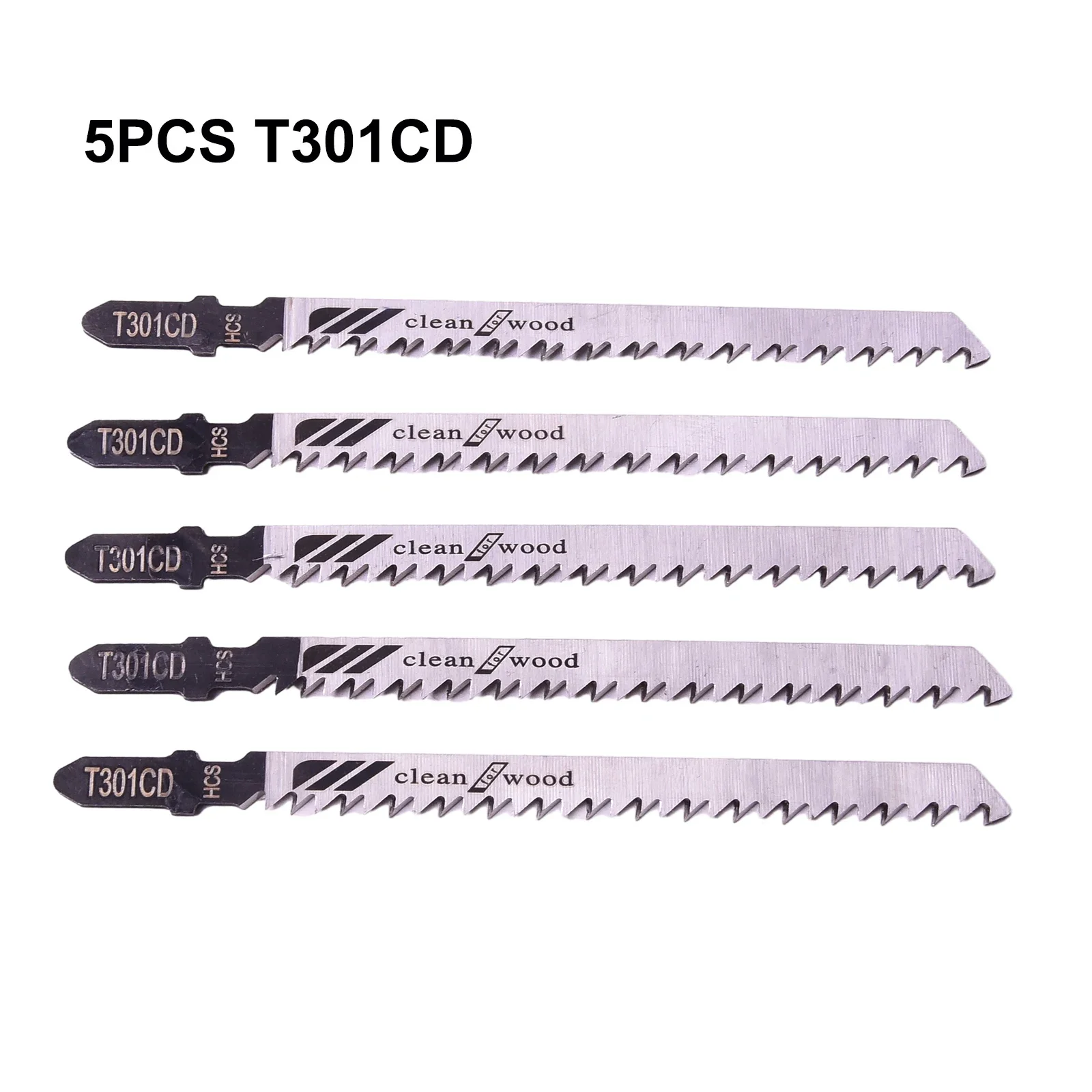 T301CD Jigsaw Blade Set High Carbon Steel Reciprocating Saw Blade jig saw blades reciprocating saw blades For Sheet Panels Wood Plastic Metal Cutting Woodworking 5Pcs
