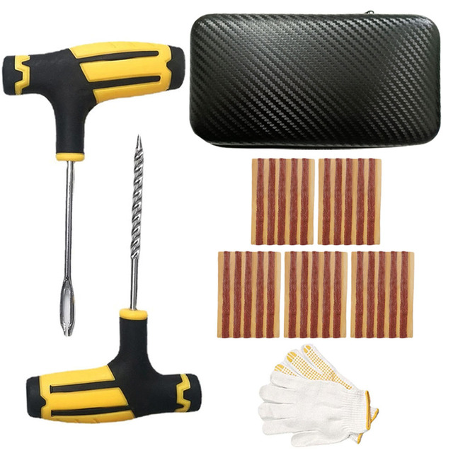 Tire Repair tools Kit Tubeless Tyre Puncture Repair Kit Studding Tool Set Bike Tire Replacement Tool Moto Tire Repair Tools