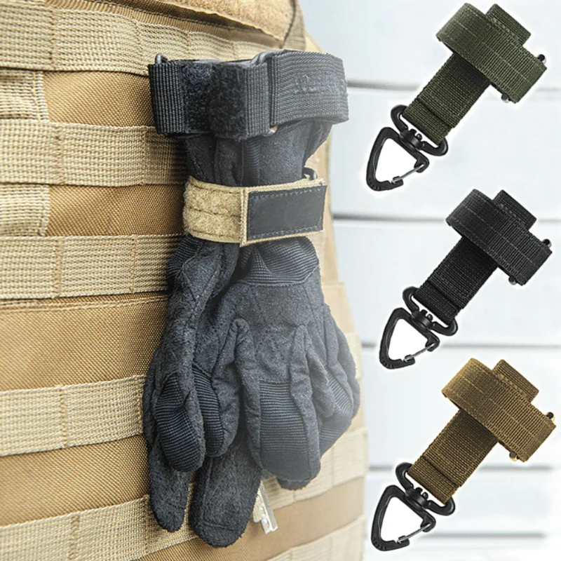 Multi-purpose Nylon Gloves Hook Work Gloves Safety Clip Outdoor Tactical Climbing Rope Camping Hanging Buck