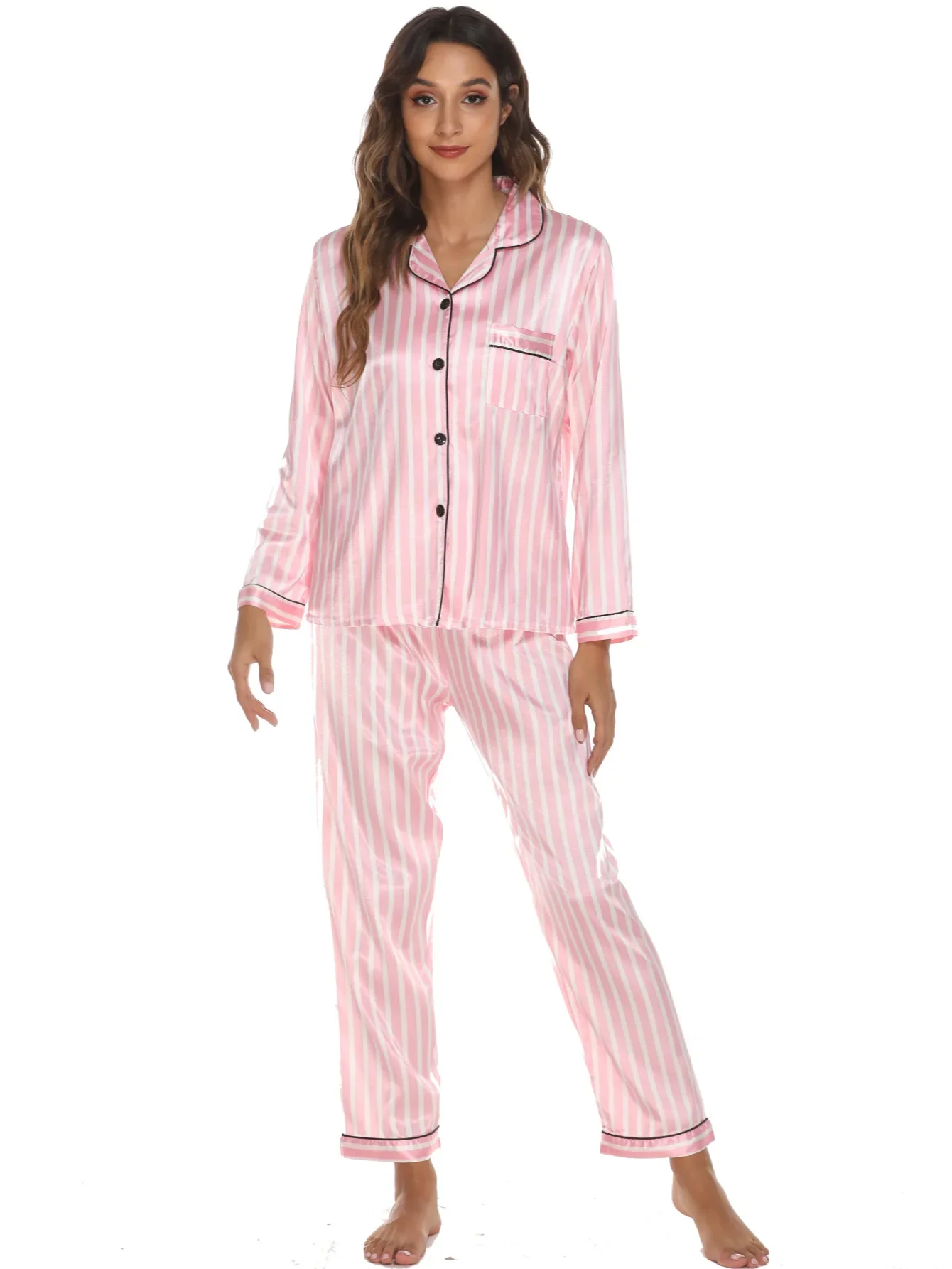 Pantalon Pyjama Femme Blanche Porte Selmark Pyjama Pantalon Haut