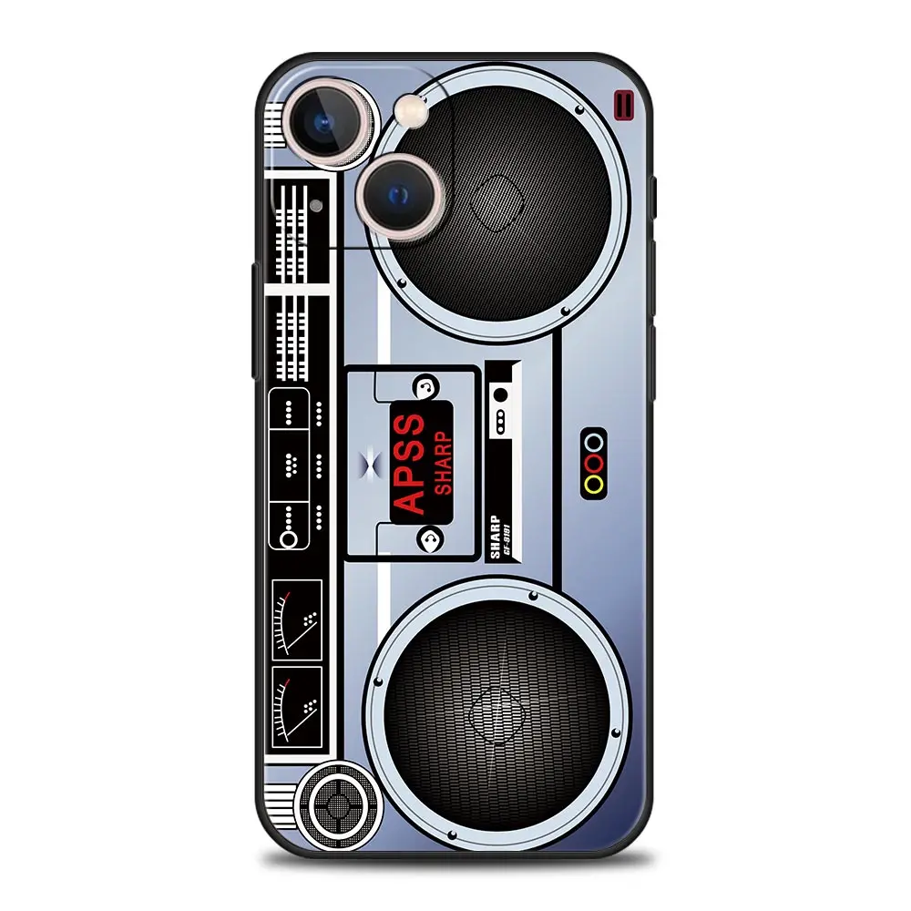 Vintage-Inspired Shockproof TPU Phone Case with Retro Camera Design