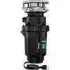 Moen GXP33C Lite Series PRO 1/3 HP Compact Continuous Feed Garbage Disposal for Kitchen Sink, Power Cord Included 1