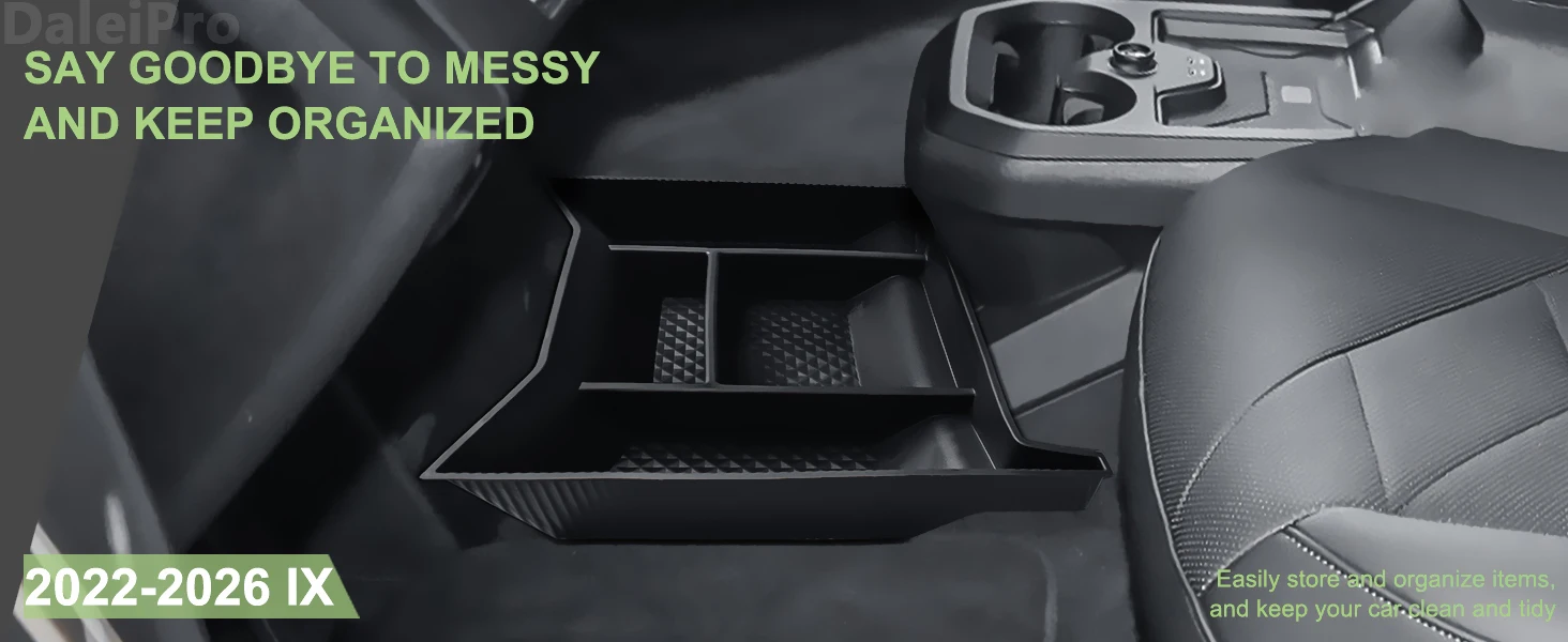 Für BMW iX 2022-2026 iX i20 xDrive40 xDrive50 M60 Mittelkonsole Organizer Fach Boden Aufbewahrungsbox IX Organizer Autozubehör – Detail 1