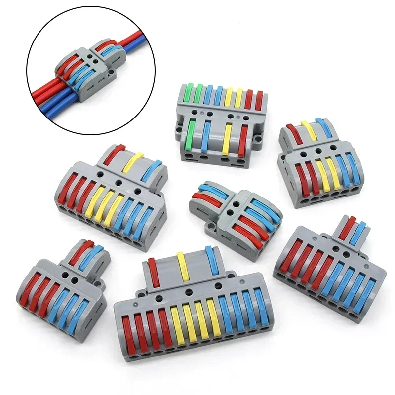 Push-in Electrical Wire Connector Terminal Block 5/10/50/100pcs for Cable Connection