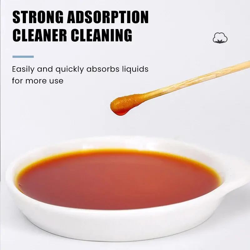 Cotton Swabs 100pcs Per Pack 5 Packs Double-ended Cotton Swabs Baby Cotton Swabs Ear Cleaning Sticks Healthy Cleaning Tools