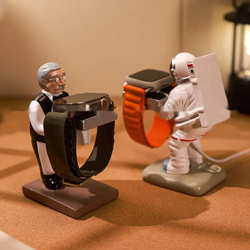 Adatto Per Apple Watch Storage Rack Creative Resin Staffa Antiscivolo Sedile Di Ricarica Supporto Per Display Di Ricarica Con Aspirazione Magnetica