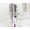 Sturdy and Stylish 1-Piece Punch-Free Stainless Steel Hair Dryer Rack, Wall-Mounted Bracket with a Size of 3.74" x 3.54", Ideal 6