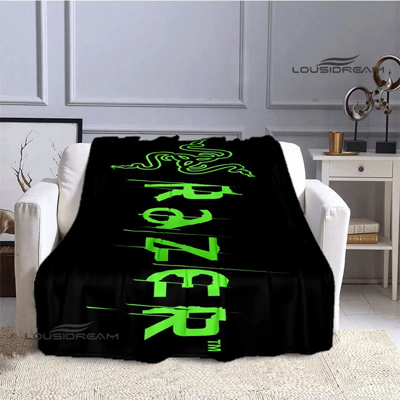 RazerLogoPrintedBlanketFlanelaSoftCozyHomeTravelEssential