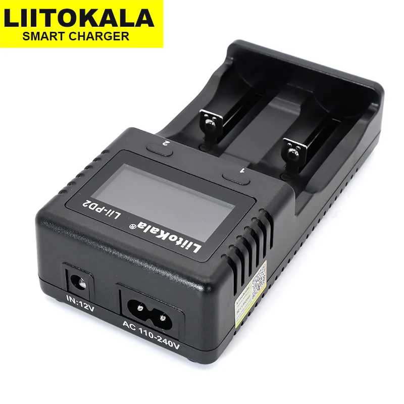 LiitoKala Lii-PD2 LCD 18650 충전기 3.7V 18650 18350 18500 21700 25500 26650 1.2V AA AAA 니켈 수소 리튬 이온 배터리 충전기