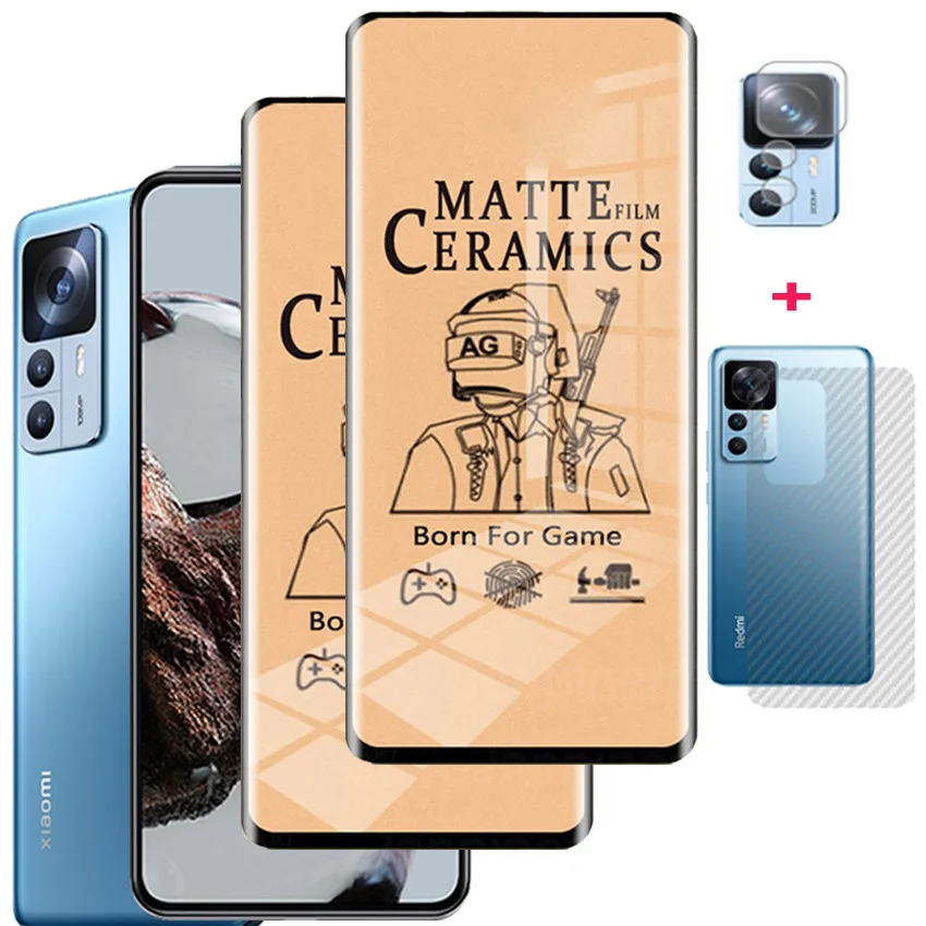 Film Mat Xiaomi 12T Pro Soft Glass Mi 12T Pro Camera Xiaomi 12 T Pro Ceramic Film Mi 12T Pro Accesorios Xiomi Mi12T Camera Xaiomi 12T Pro Screen Prote
